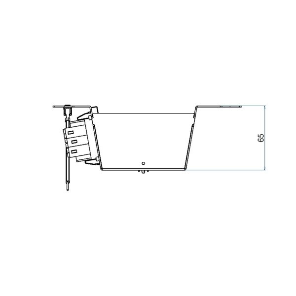 Produktbild UBD 215 246  -  Steckdoseneinsatz für 2x4V FLF inkl. 4x 1xT13, weiss